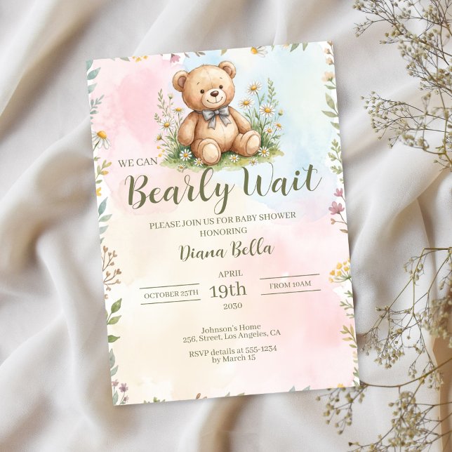 Teddy Bear Baby Shower Invitation (Creator Uploaded)