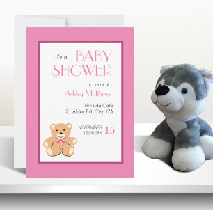 Teddy Bear Baby Shower Invitation