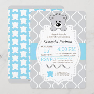 Teddy Bear Baby Shower Invitation