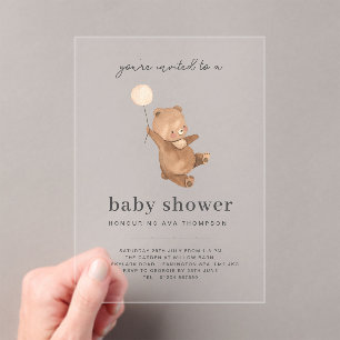 Teddy Bear Baby Shower Invitation