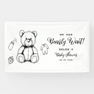 Teddy Bear Baby Shower Invitation, Gender Neutral Banner