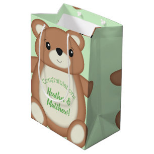 Teddy Bear Baby Shower Medium Gift Bag