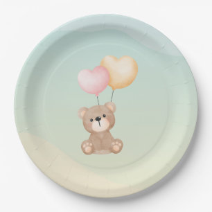 Teddy Bear Baby Shower Napkins Paper Plate