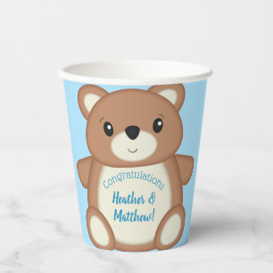 Teddy Bear Baby Shower Paper Cups