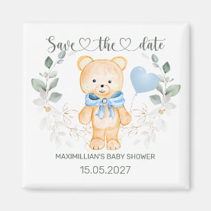 Teddy Bear Baby Shower Save the date Magnet