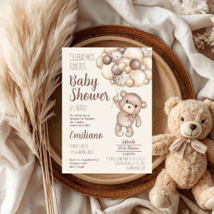 Teddy Bear Baby Shower Spanish Invitation