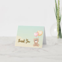 Teddy Bear Baby Shower Thank You