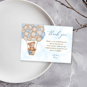 Teddy Bear Baby Shower Thank You Card
