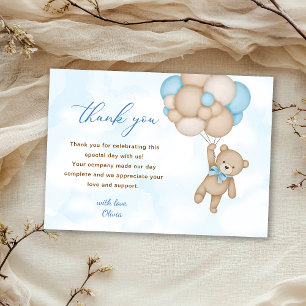 Teddy Bear Baby Shower Thank You Card