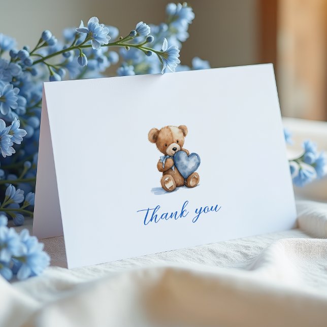Teddy Bear Baby Shower Thank You Cards (Creator Uploaded)