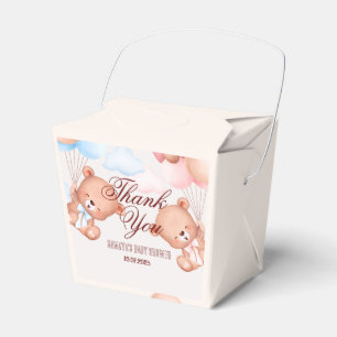 Teddy Bear Baby Shower Thank You Favour Boxes