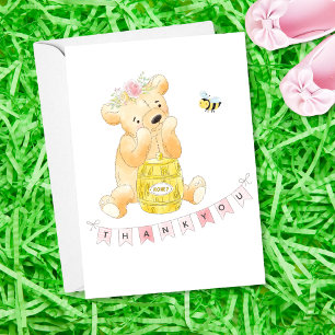 Teddy Bear Baby Shower Thank You Note Card