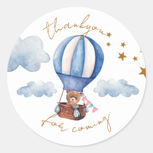 Teddy Bear Baby Shower Thankyou Sticker