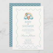 Teddy Bear Baby shower Thème Invitations Garçons
