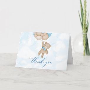 Teddy Bear Baby Thank You Card