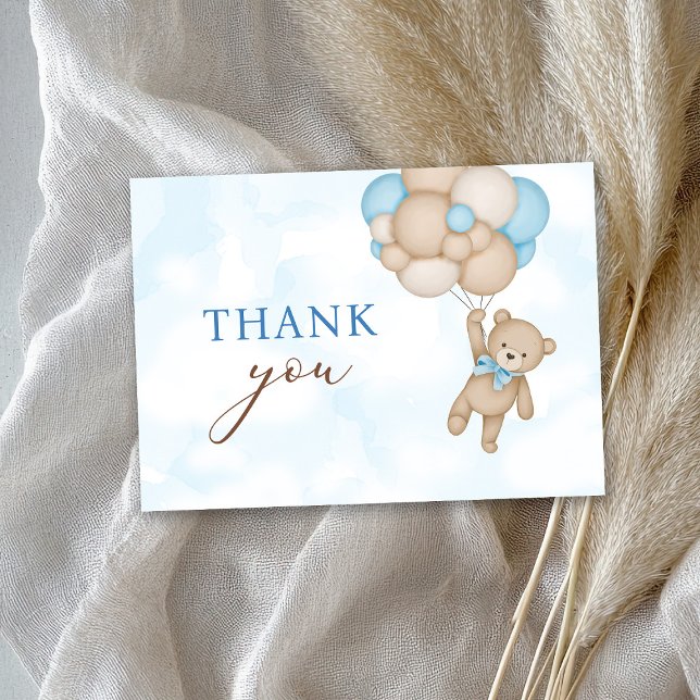 Teddy Bear Baby Thank You Card (Creator Uploaded)