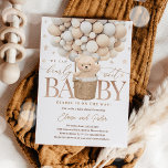 Teddy Bear Balloon Gender Neutral Baby Shower Invitation<br><div class="desc">Teddy Bear Balloon Gender Neutral Baby Shower Invitation
All designs are © PIXEL PERFECTION PARTY LTD</div>