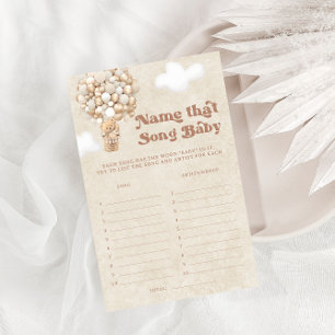 Teddy Bear Balloon That Song Baby Shower Game