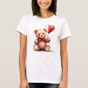 teddy bear & balloon with the Bahraini flag. T-Shirt