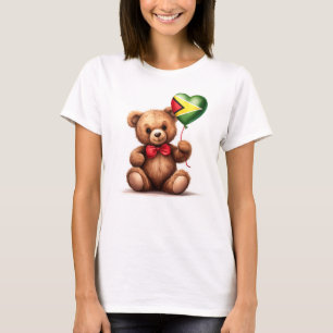 teddy bear & balloon with the Guyanese flag. T-Shirt