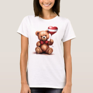 teddy bear & balloon with the Latvian flag. T-Shirt