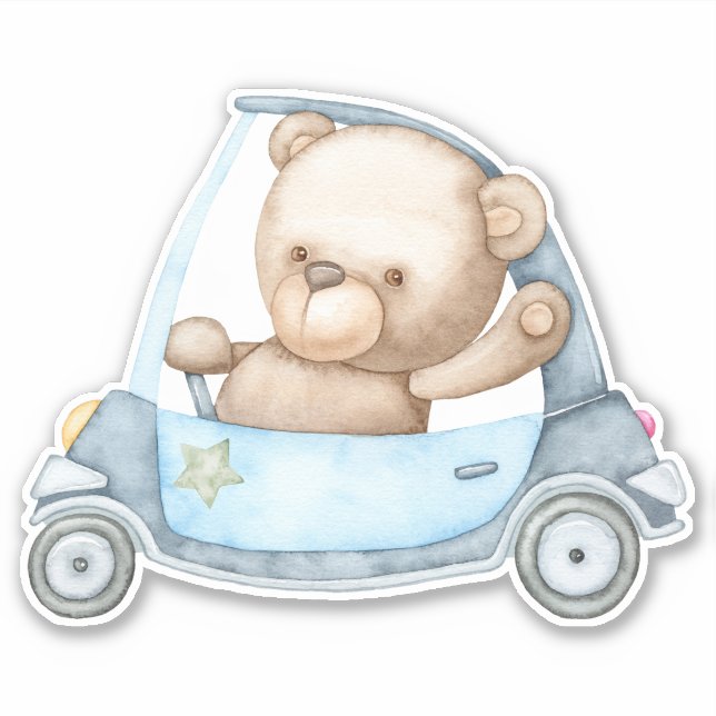 Teddy Bear Bear Bear Mignonne Animal Sticker (Devant)