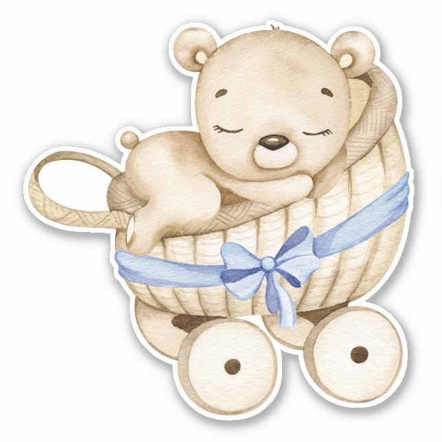 Teddy Bear Bear Bear Mignonne Animal Sticker (Devant)