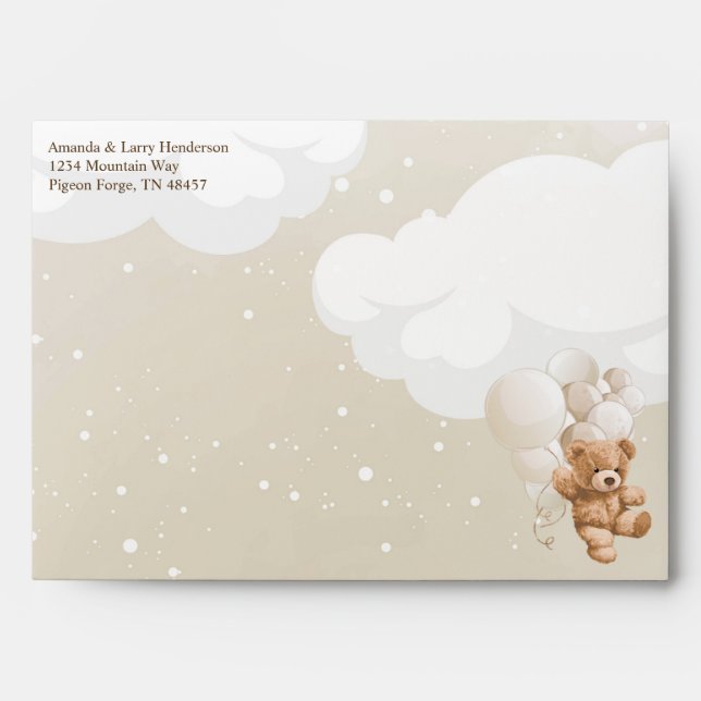 Teddy Bear Bearly Wait Envelope (Front)