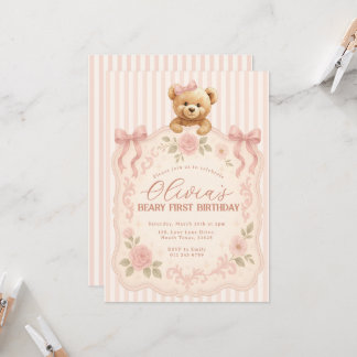 Teddy Bear Birthday Invitation 