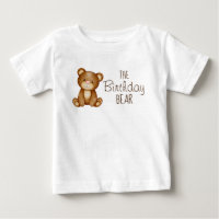 Teddy bear birthday personalized family shirt