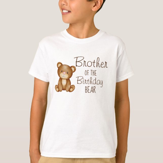 Teddy bear birthday personalized family shirt (Front)