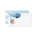 Teddy Bear Blue Silver Balloons Baby Shower 