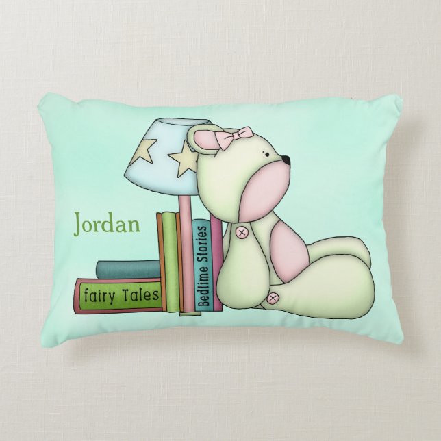 Teddy Bear Books, Coussin personnalisé de l'enfant (Devant)