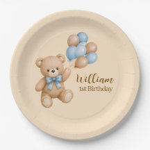 Teddy Bear Boy Birthday Personalized Name