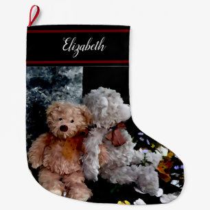Teddy Bear Buddies Large Christmas Stocking