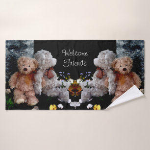 Teddy Bear Buddies- Welcome Friends Bath Towel Set