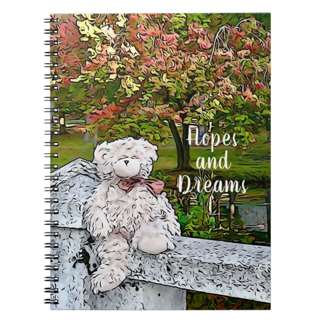 Teddy Bear by the Pond Notebook (Front)