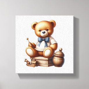 Teddy bear canvas print