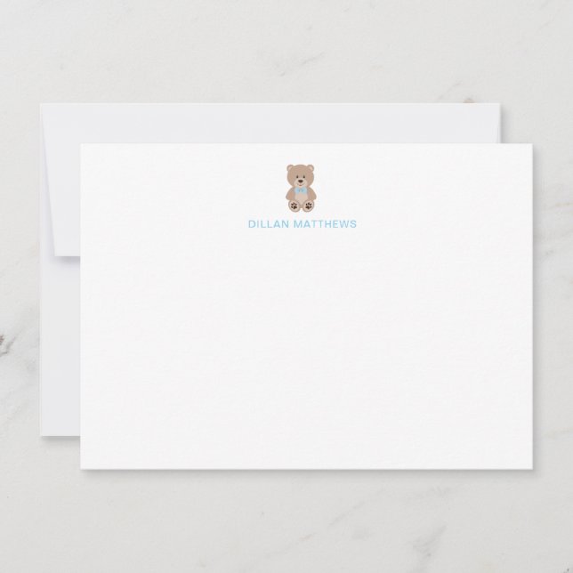 Teddy Bear Carte de notes pour les enfants (Devant)