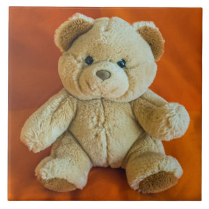 Teddy bear ceramic photo tile