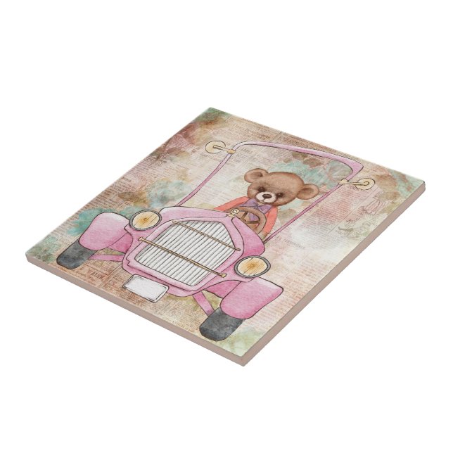 Teddy Bear Ceramic Tile (Side)