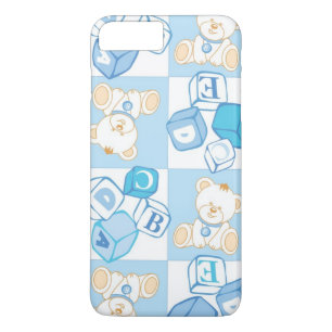 Teddy bear checked pattern iPhone 8 plus/7 plus case