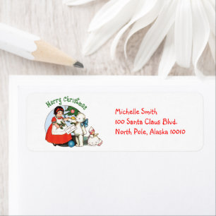 Teddy Bear Christmas Adresse de retour