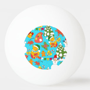 Teddy Bear Christmas: Kid-Friendly Pattern. Ping Pong Ball