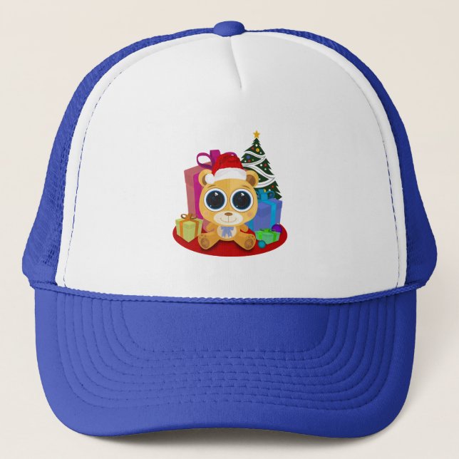 Teddy Bear  - Christmas Trucker Hat (Front)