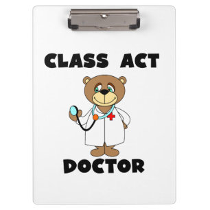 Teddy Bear Class Act Doctor Clipboard