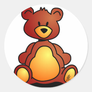Teddy Bear Classic Round Sticker