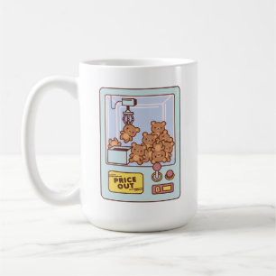 TEDDY BEAR CLAW MACHINE COFFEE MUG