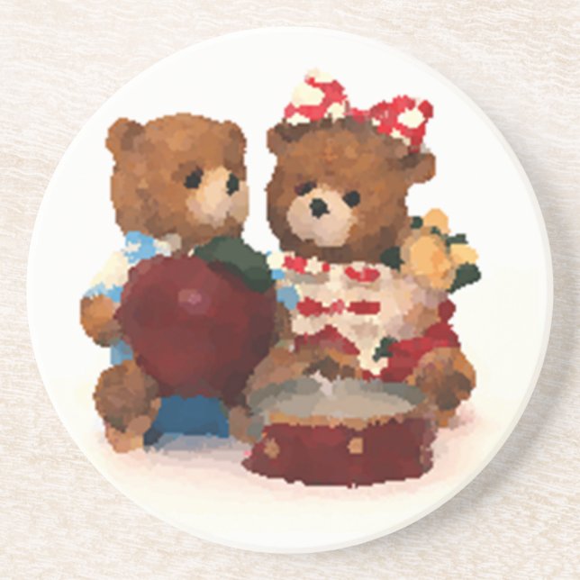Teddy bear coaster (Front)