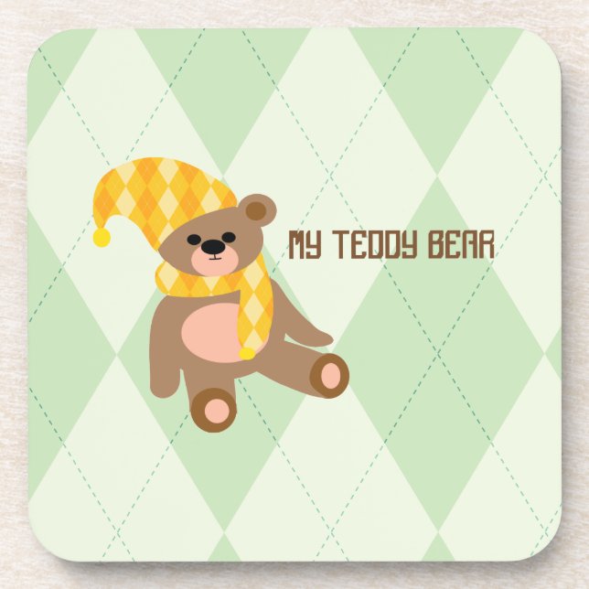 Teddy bear coaster (Front)